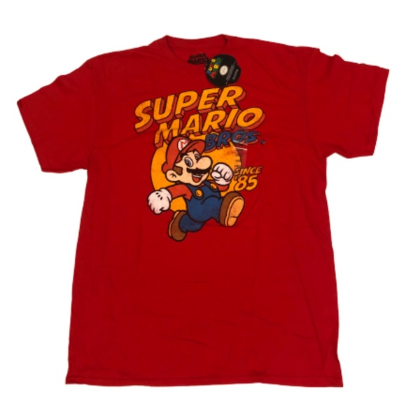 Nintendo Super Mario Bros Red T Shirt - Picture 1 of 4